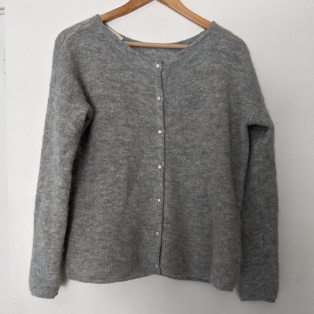 Sezane Gaspard Jumper Sweater Heather Grey Small